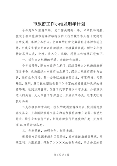 市旅游工作小结及明年计划 (3).docx