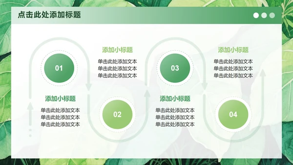 绿色小清新风大学生开学自我介绍PPT模板