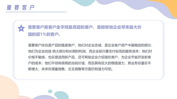 彩色卡通风客户分级管理培训PPT课件
