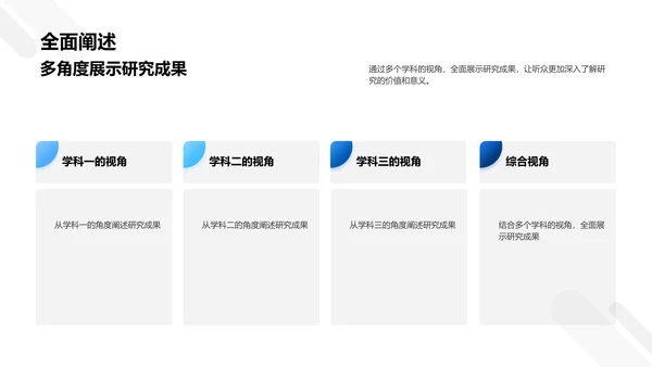 交叉学科答辩指南PPT模板