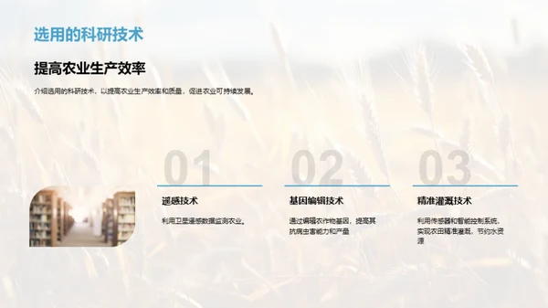 农业科技的发展之路