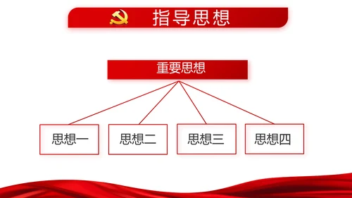 红色十九届五中全会学习十四五规划PPT