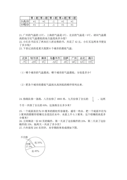 小升初数学应用题50道及答案（考点梳理）.docx