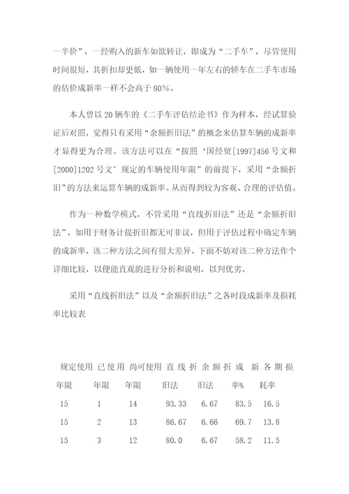 论设备评估成新率的确定方法