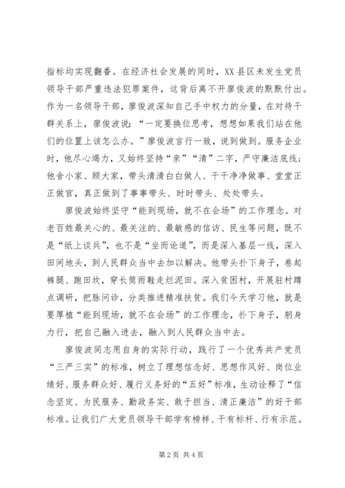 学习廖俊波同志先进事迹心得体会 (10).docx