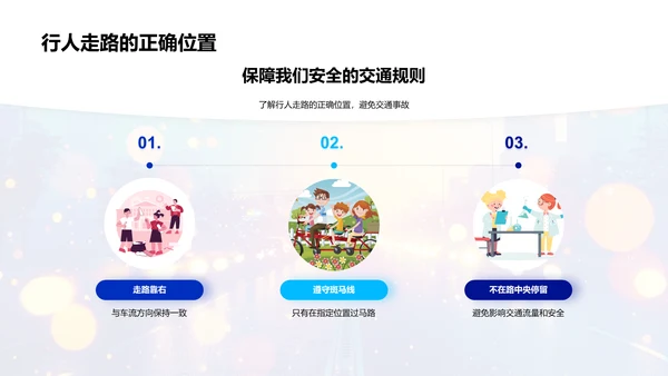 交通安全小课堂PPT模板
