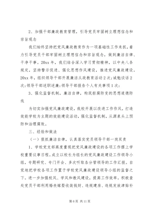 小学反腐倡廉自查报告.docx