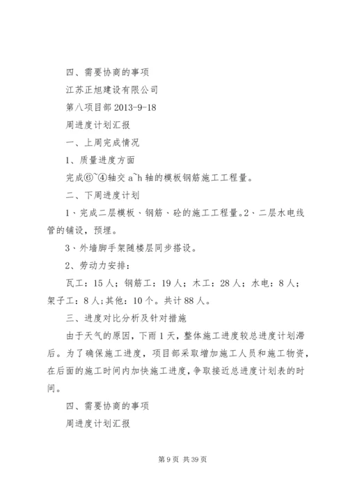 文熙楠苑18X17X16X周进度计划汇报1.docx