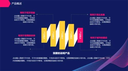创业计划书艺术曲线创意放大镜通用PPT模板