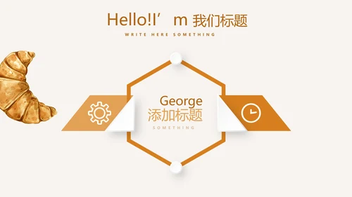 手绘面包年年终总结动态PPT