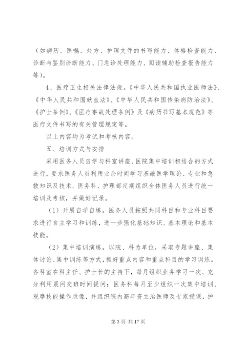 XX年度“三基三严”培训计划及考核实施方案.docx