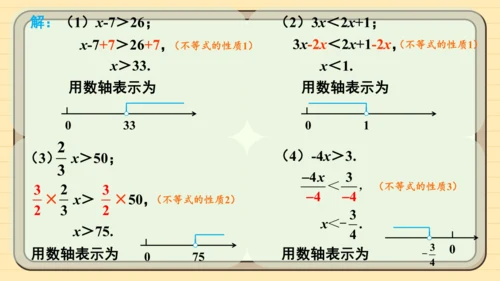 11.1.2 不等式的性质 第2课时 用不等式的性质解不等式 课件（共20张PPT）2024-202