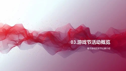 春节游戏营销报告PPT模板