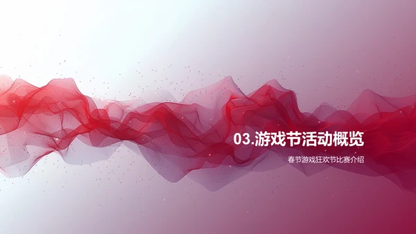 春节游戏营销报告PPT模板