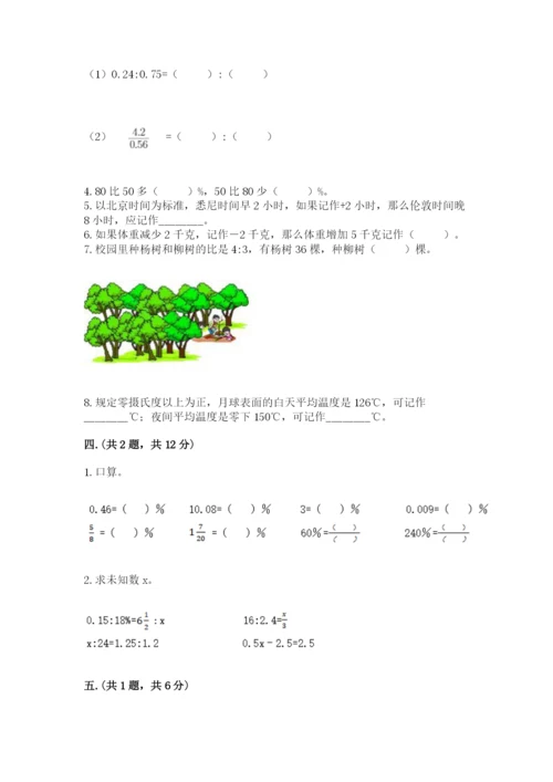 小学六年级数学期末自测题含完整答案【易错题】.docx