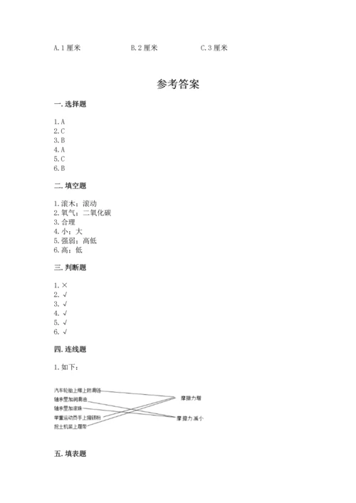 教科版科学四年级上册期末测试卷精品（典优）.docx