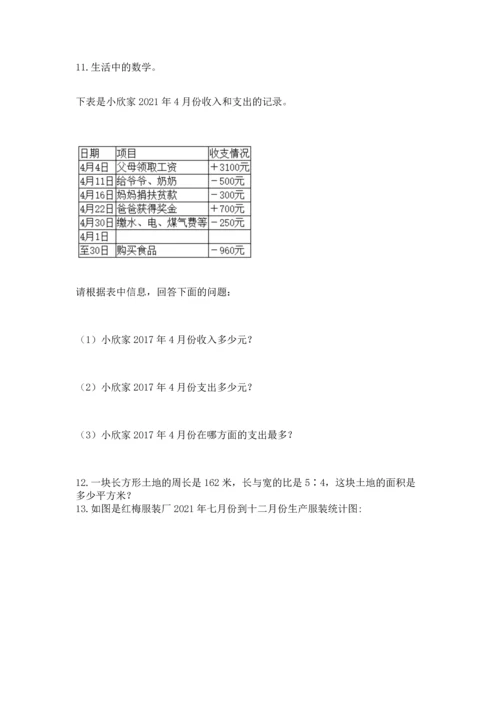 六年级小升初数学解决问题50道精品【综合题】.docx