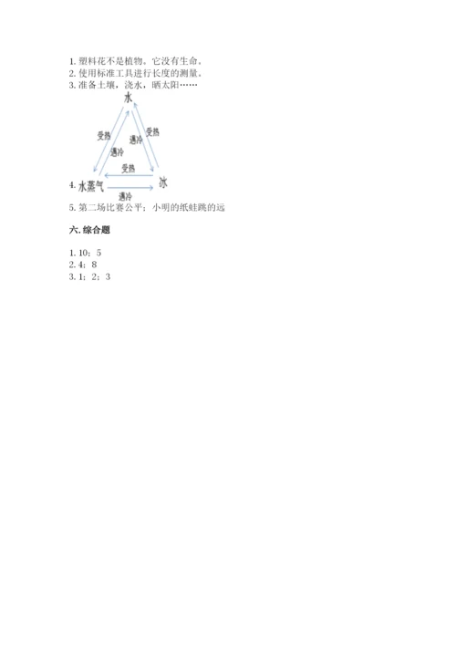 教科版一年级上册科学期末测试卷及参考答案ab卷.docx