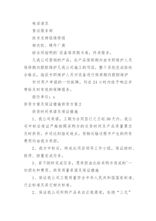 供货方案及保证措施供货方案.docx