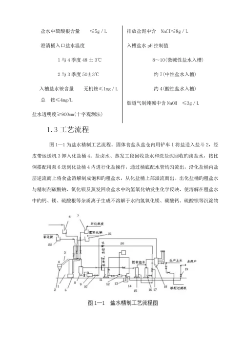 年产10万吨固碱标准工艺设计.docx