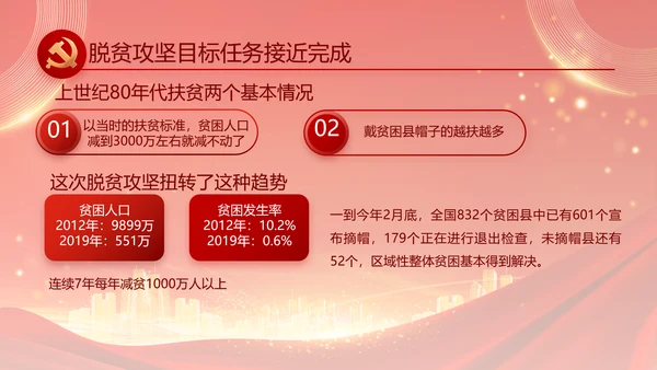 红色党建民主生活会学习主题动态PPT模板