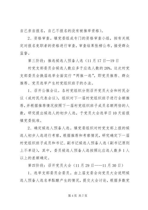 镇村党支部换届选举工作方案.docx