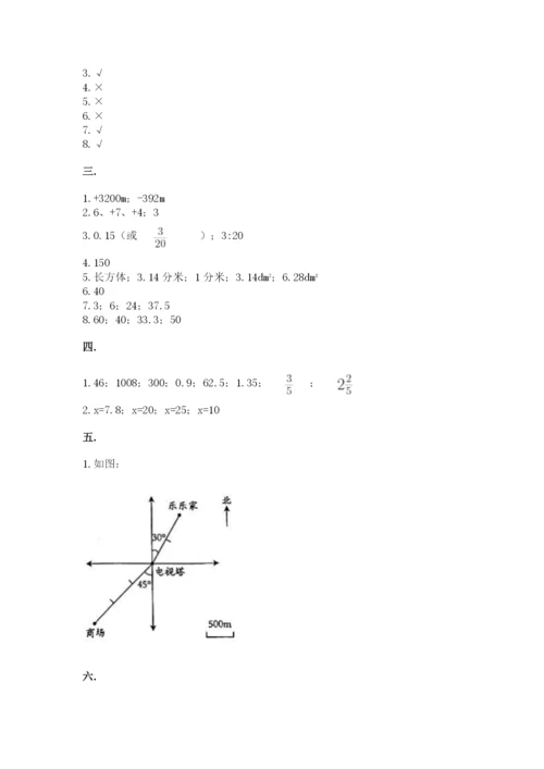 小学毕业班数学检测题含完整答案【精选题】.docx