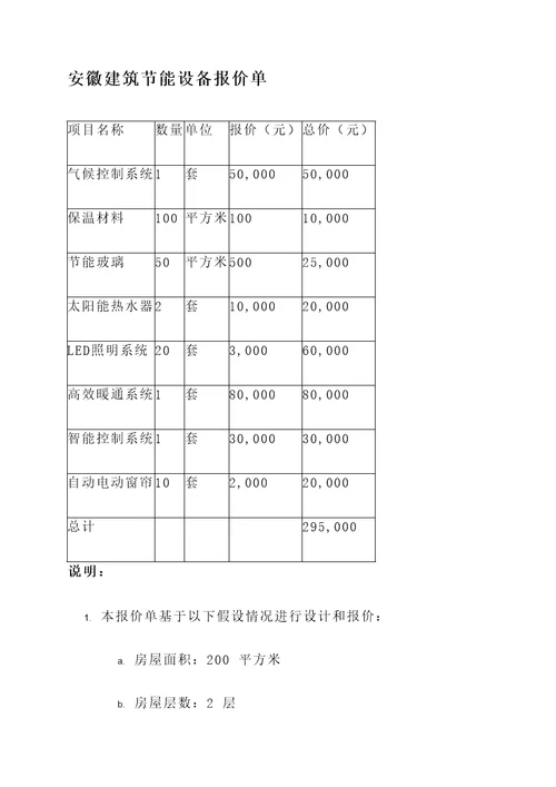 安徽建筑节能设备报价单