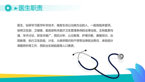 蓝色医疗医药行业工作报告动态PPT