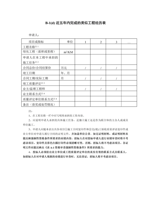 投标书附表格式大全.docx