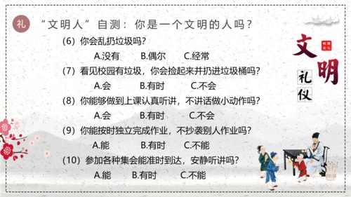 文明伴我行学生素质教育PPT课件