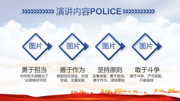 警察公安机关人民警察动态PPT