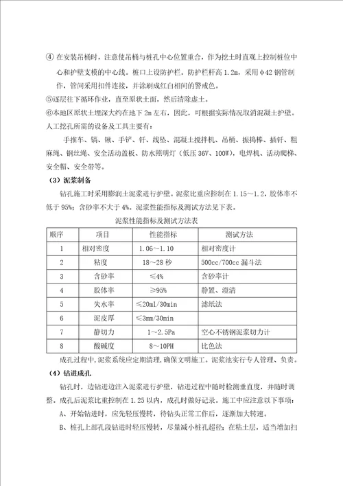 围护钻孔灌注桩施工方案 doc