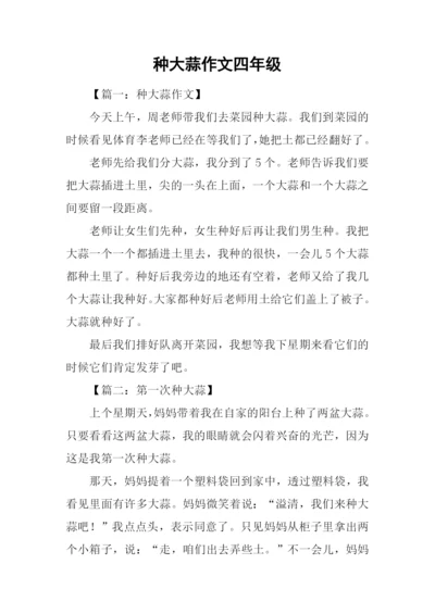 种大蒜作文四年级.docx