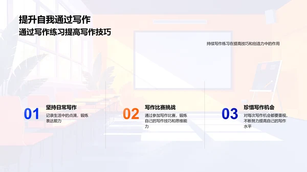写作技巧教学课PPT模板