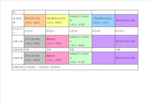 会议日程表V508月2日更新山东大学邮件系统