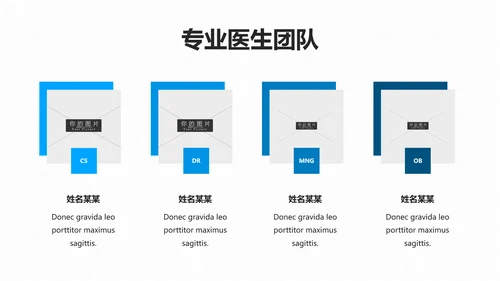 蓝色简洁医学报告医院宣传医疗PPT模板