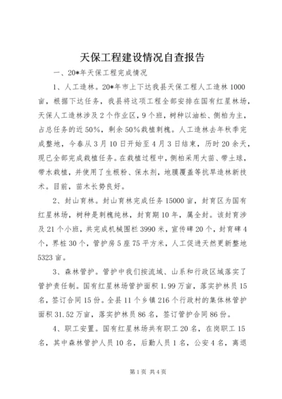 天保工程建设情况自查报告.docx