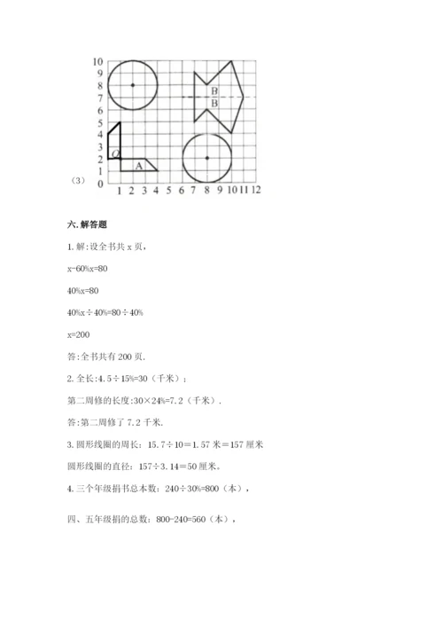 人教版小学六年级上册数学期末测试卷【研优卷】.docx