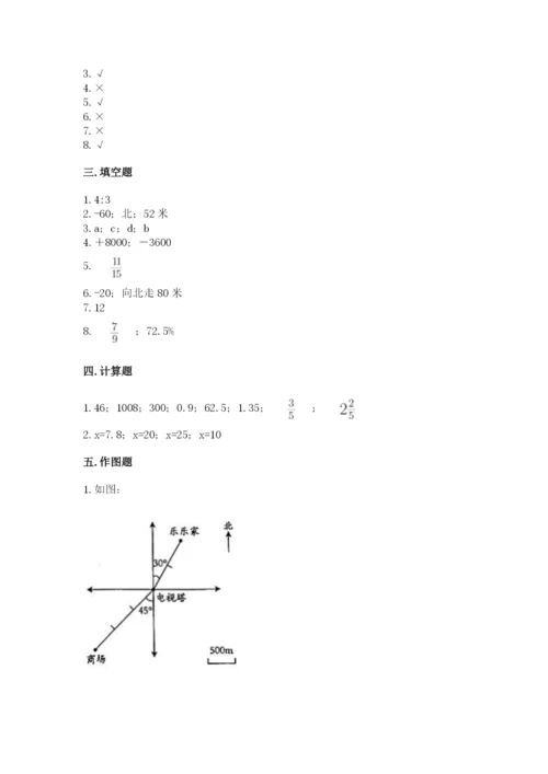 冀教版六年级下册期末真题卷及答案（夺冠系列）.docx