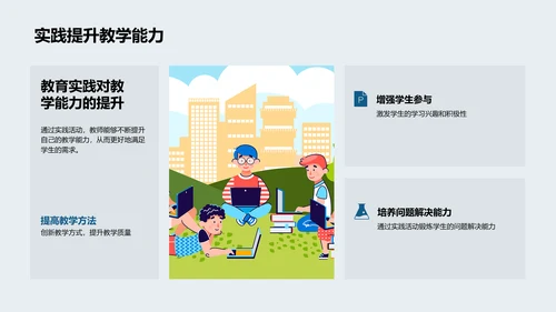 教学实践活动报告PPT模板