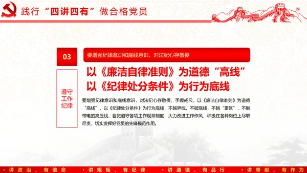 践行四讲四有，争做合格党员