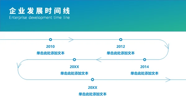 企业发展时间线通用PPT模板