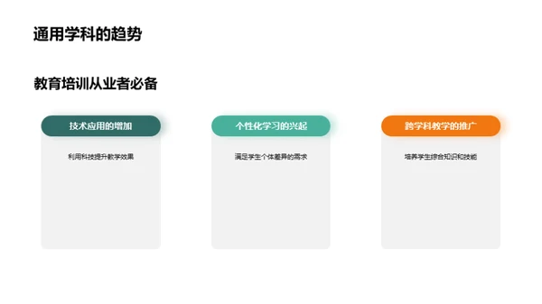 通用学科：提升教学之路