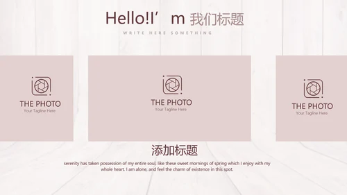 时尚木地板装饰公司通用PPT动态模板