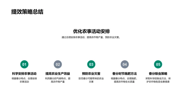 春分农事应对策略PPT模板