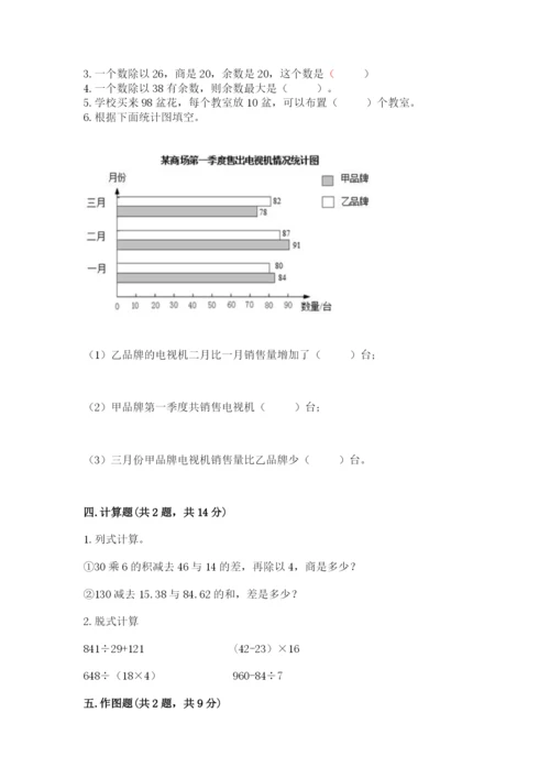 苏教版数学四年级上册期末测试卷含答案【基础题】.docx