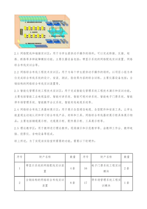 多功能综合布线实训室的创建-教学项目.docx