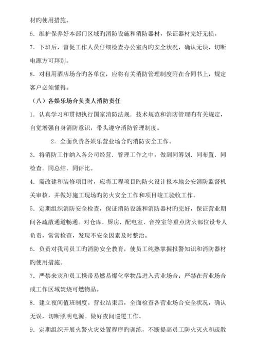 KTV连锁酒店消防管理新版制度汇编.docx