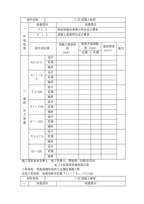 电缆沟施工表格-Microsoft-Office-Word--文档